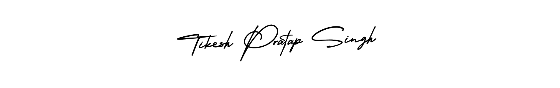 Design your own signature with our free online signature maker. With this signature software, you can create a handwritten (AmerikaSignatureDemo-Regular) signature for name Tikesh Pratap Singh. Tikesh Pratap Singh signature style 3 images and pictures png