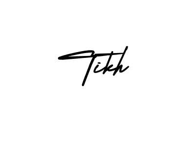 Make a beautiful signature design for name Tikh. With this signature (AmerikaSignatureDemo-Regular) style, you can create a handwritten signature for free. Tikh signature style 3 images and pictures png