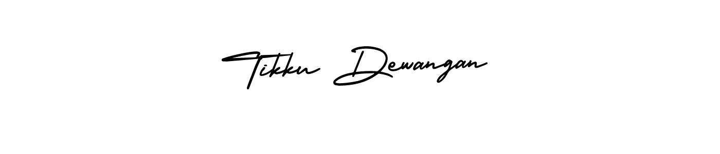 Design your own signature with our free online signature maker. With this signature software, you can create a handwritten (AmerikaSignatureDemo-Regular) signature for name Tikku Dewangan. Tikku Dewangan signature style 3 images and pictures png