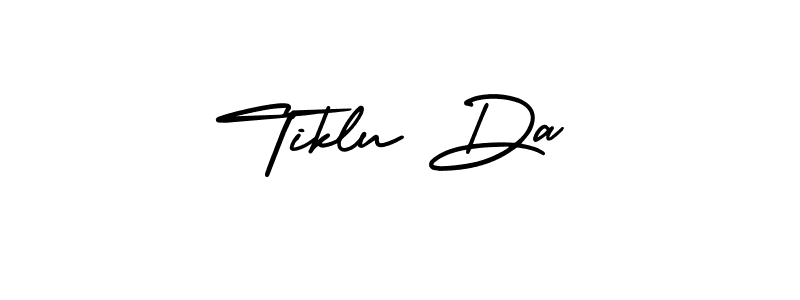 Create a beautiful signature design for name Tiklu Da. With this signature (AmerikaSignatureDemo-Regular) fonts, you can make a handwritten signature for free. Tiklu Da signature style 3 images and pictures png