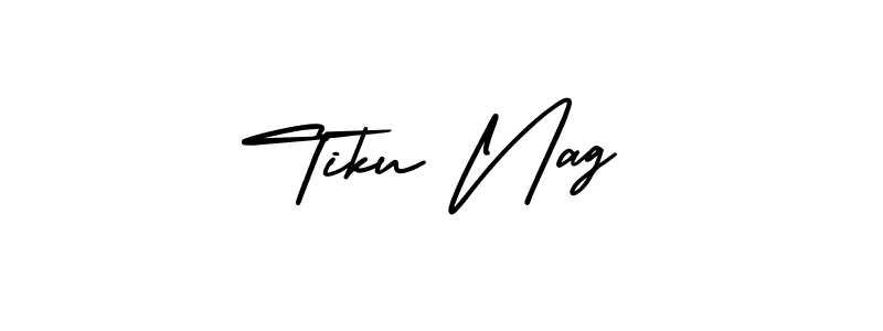 This is the best signature style for the Tiku Nag name. Also you like these signature font (AmerikaSignatureDemo-Regular). Mix name signature. Tiku Nag signature style 3 images and pictures png