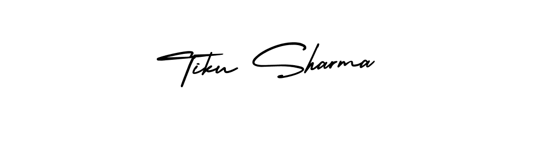 How to make Tiku Sharma name signature. Use AmerikaSignatureDemo-Regular style for creating short signs online. This is the latest handwritten sign. Tiku Sharma signature style 3 images and pictures png