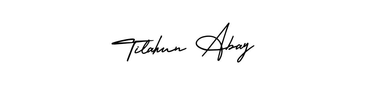 How to Draw Tilahun Abay signature style? AmerikaSignatureDemo-Regular is a latest design signature styles for name Tilahun Abay. Tilahun Abay signature style 3 images and pictures png