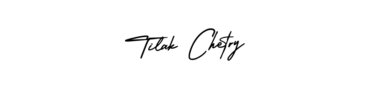 Design your own signature with our free online signature maker. With this signature software, you can create a handwritten (AmerikaSignatureDemo-Regular) signature for name Tilak Chetry. Tilak Chetry signature style 3 images and pictures png