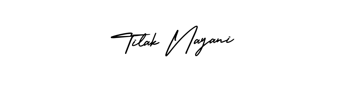 Make a beautiful signature design for name Tilak Nayani. With this signature (AmerikaSignatureDemo-Regular) style, you can create a handwritten signature for free. Tilak Nayani signature style 3 images and pictures png