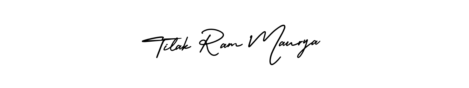 Similarly AmerikaSignatureDemo-Regular is the best handwritten signature design. Signature creator online .You can use it as an online autograph creator for name Tilak Ram Maurya. Tilak Ram Maurya signature style 3 images and pictures png