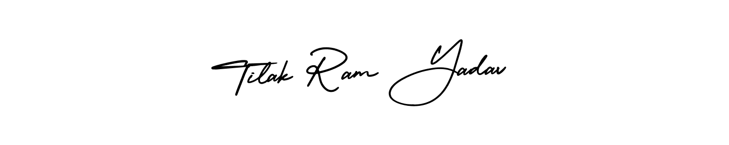 Tilak Ram Yadav stylish signature style. Best Handwritten Sign (AmerikaSignatureDemo-Regular) for my name. Handwritten Signature Collection Ideas for my name Tilak Ram Yadav. Tilak Ram Yadav signature style 3 images and pictures png