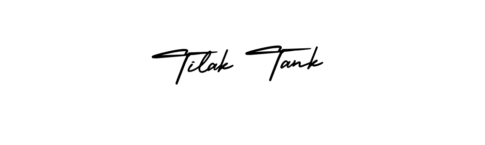 Make a beautiful signature design for name Tilak Tank. With this signature (AmerikaSignatureDemo-Regular) style, you can create a handwritten signature for free. Tilak Tank signature style 3 images and pictures png