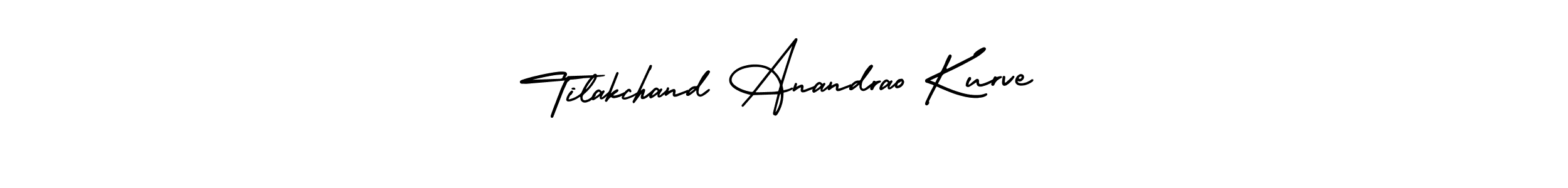 Tilakchand Anandrao Kurve stylish signature style. Best Handwritten Sign (AmerikaSignatureDemo-Regular) for my name. Handwritten Signature Collection Ideas for my name Tilakchand Anandrao Kurve. Tilakchand Anandrao Kurve signature style 3 images and pictures png