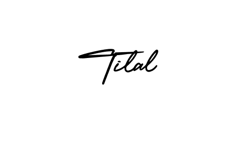 Design your own signature with our free online signature maker. With this signature software, you can create a handwritten (AmerikaSignatureDemo-Regular) signature for name Tilal. Tilal signature style 3 images and pictures png