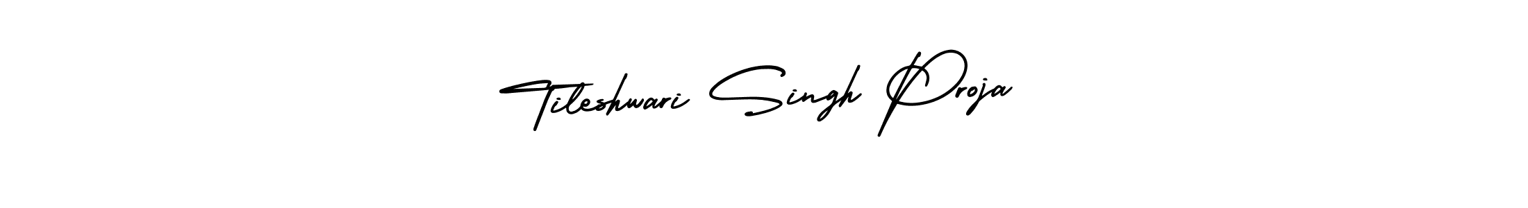 How to Draw Tileshwari Singh Proja signature style? AmerikaSignatureDemo-Regular is a latest design signature styles for name Tileshwari Singh Proja. Tileshwari Singh Proja signature style 3 images and pictures png