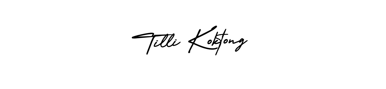 Check out images of Autograph of Tilli Koktong name. Actor Tilli Koktong Signature Style. AmerikaSignatureDemo-Regular is a professional sign style online. Tilli Koktong signature style 3 images and pictures png