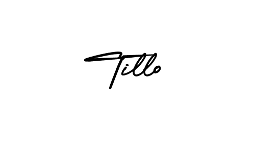 Design your own signature with our free online signature maker. With this signature software, you can create a handwritten (AmerikaSignatureDemo-Regular) signature for name Tillo. Tillo signature style 3 images and pictures png