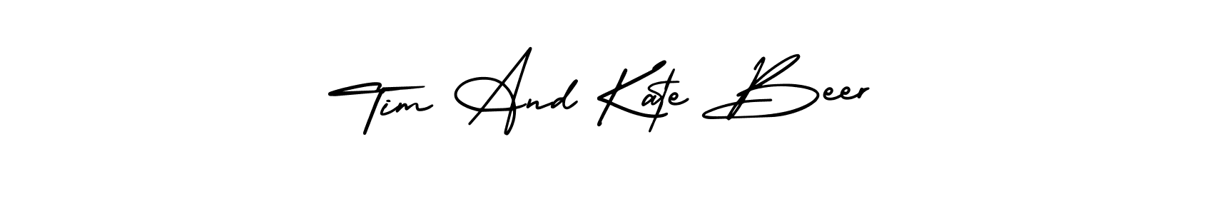 AmerikaSignatureDemo-Regular is a professional signature style that is perfect for those who want to add a touch of class to their signature. It is also a great choice for those who want to make their signature more unique. Get Tim And Kate Beer name to fancy signature for free. Tim And Kate Beer signature style 3 images and pictures png