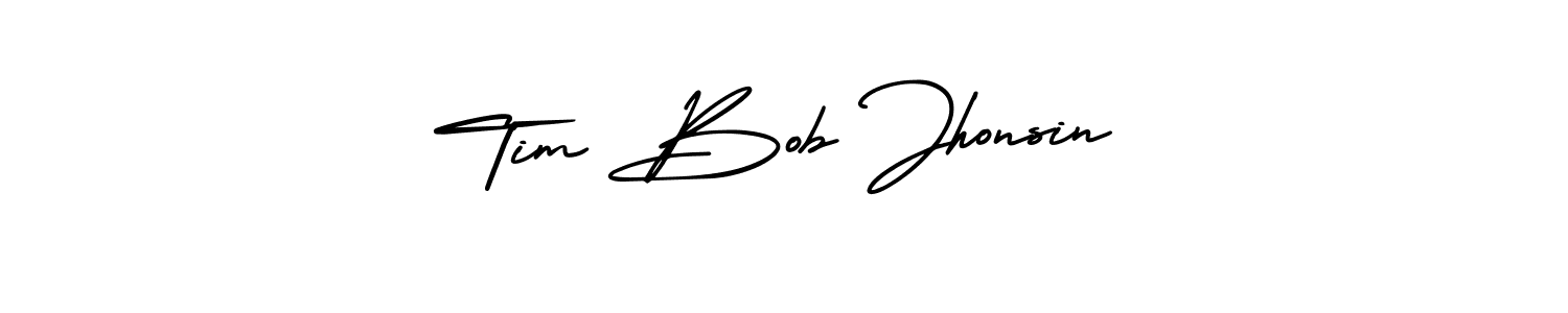 Design your own signature with our free online signature maker. With this signature software, you can create a handwritten (AmerikaSignatureDemo-Regular) signature for name Tim Bob Jhonsin. Tim Bob Jhonsin signature style 3 images and pictures png