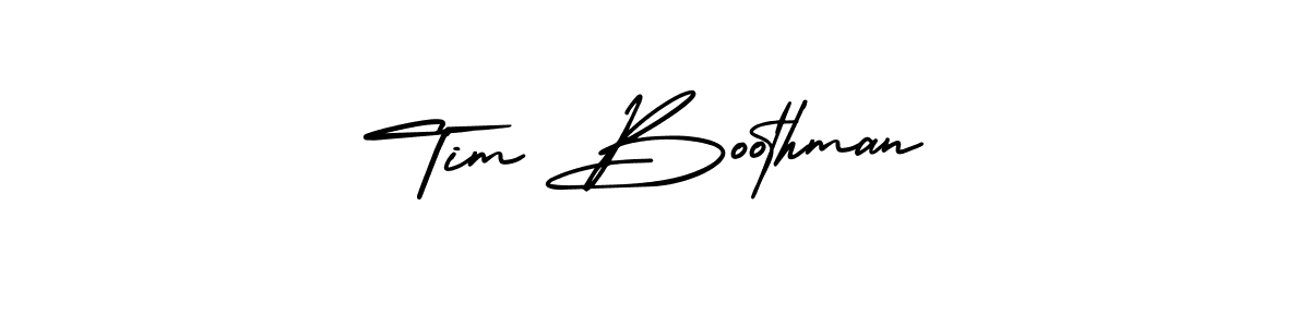 Tim Boothman stylish signature style. Best Handwritten Sign (AmerikaSignatureDemo-Regular) for my name. Handwritten Signature Collection Ideas for my name Tim Boothman. Tim Boothman signature style 3 images and pictures png
