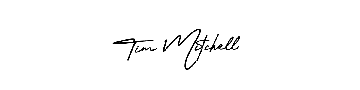 The best way (AmerikaSignatureDemo-Regular) to make a short signature is to pick only two or three words in your name. The name Tim Mitchell include a total of six letters. For converting this name. Tim Mitchell signature style 3 images and pictures png