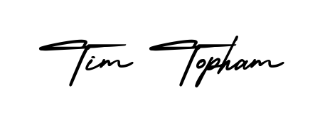 Create a personalized artistic stamp with Tim Topham in AmerikaSignatureDemo-Regular font. Perfect for visual artists, designers, and influencers. Tim Topham signature style 3 images and pictures png