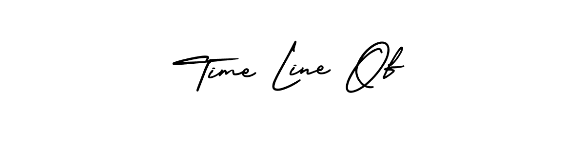 How to make Time Line Of name signature. Use AmerikaSignatureDemo-Regular style for creating short signs online. This is the latest handwritten sign. Time Line Of signature style 3 images and pictures png