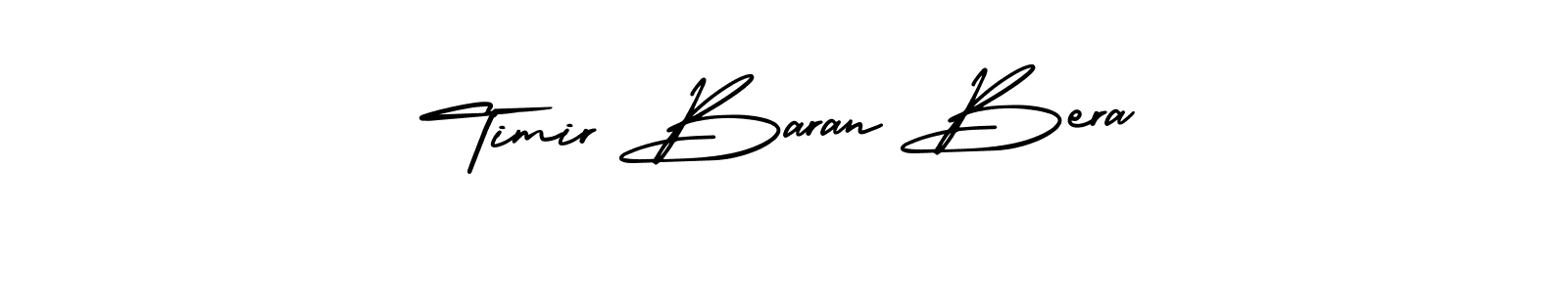 The best way (AmerikaSignatureDemo-Regular) to make a short signature is to pick only two or three words in your name. The name Timir Baran Bera include a total of six letters. For converting this name. Timir Baran Bera signature style 3 images and pictures png