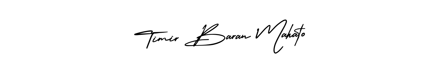 Make a beautiful signature design for name Timir Baran Mahato. With this signature (AmerikaSignatureDemo-Regular) style, you can create a handwritten signature for free. Timir Baran Mahato signature style 3 images and pictures png