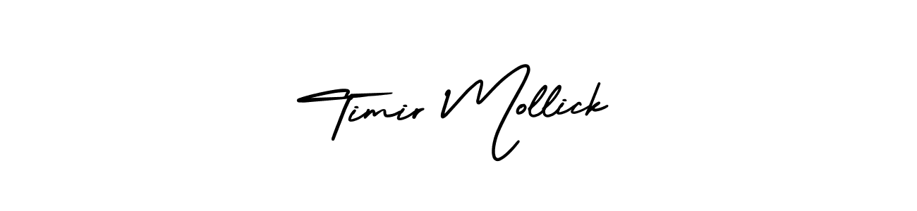 How to Draw Timir Mollick signature style? AmerikaSignatureDemo-Regular is a latest design signature styles for name Timir Mollick. Timir Mollick signature style 3 images and pictures png