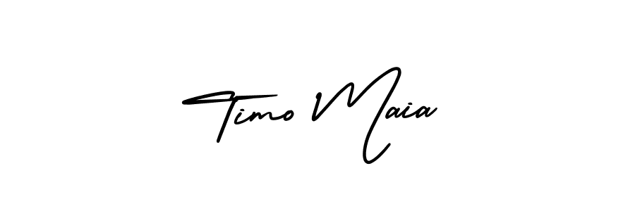 Make a beautiful signature design for name Timo Maia. With this signature (AmerikaSignatureDemo-Regular) style, you can create a handwritten signature for free. Timo Maia signature style 3 images and pictures png