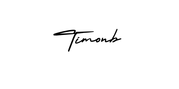 How to make Timonb signature? AmerikaSignatureDemo-Regular is a professional autograph style. Create handwritten signature for Timonb name. Timonb signature style 3 images and pictures png