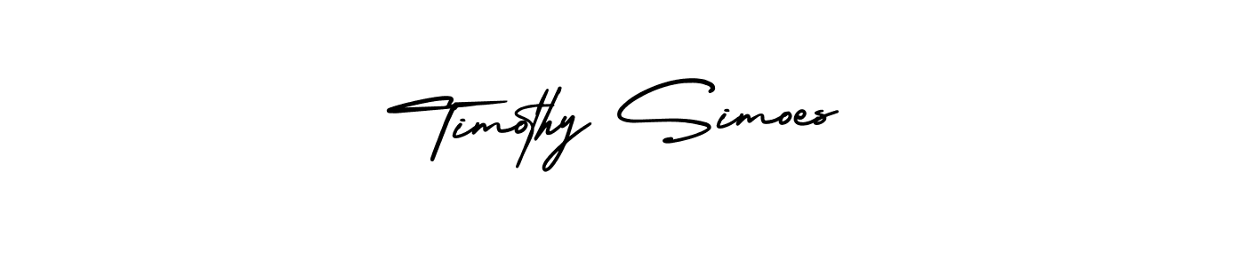 Design your own signature with our free online signature maker. With this signature software, you can create a handwritten (AmerikaSignatureDemo-Regular) signature for name Timothy Simoes. Timothy Simoes signature style 3 images and pictures png