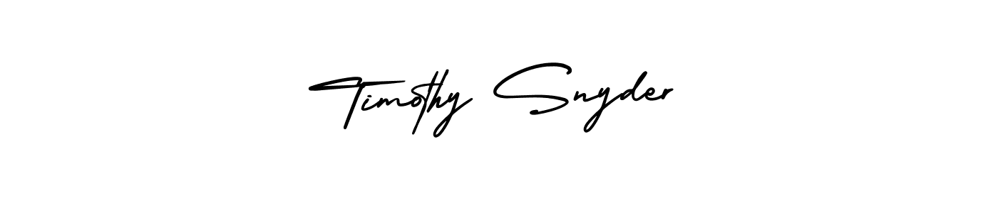 Make a beautiful signature design for name Timothy Snyder. With this signature (AmerikaSignatureDemo-Regular) style, you can create a handwritten signature for free. Timothy Snyder signature style 3 images and pictures png