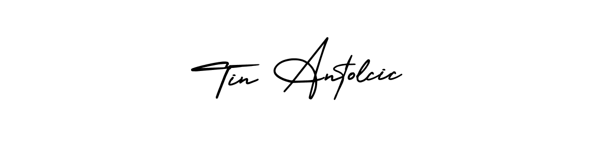 Tin Antolcic stylish signature style. Best Handwritten Sign (AmerikaSignatureDemo-Regular) for my name. Handwritten Signature Collection Ideas for my name Tin Antolcic. Tin Antolcic signature style 3 images and pictures png
