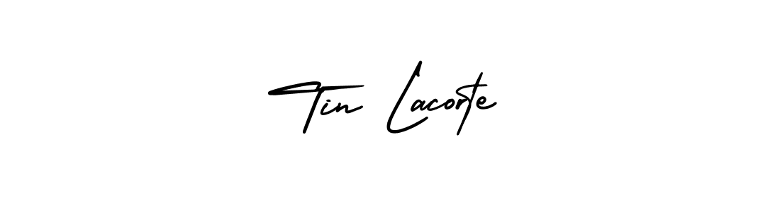 Design your own signature with our free online signature maker. With this signature software, you can create a handwritten (AmerikaSignatureDemo-Regular) signature for name Tin Lacorte. Tin Lacorte signature style 3 images and pictures png