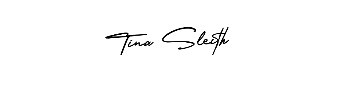 Design your own signature with our free online signature maker. With this signature software, you can create a handwritten (AmerikaSignatureDemo-Regular) signature for name Tina Sleith. Tina Sleith signature style 3 images and pictures png