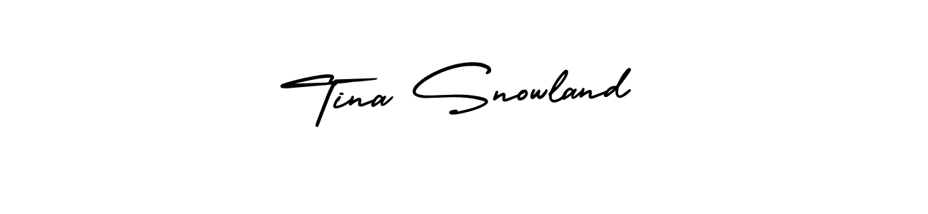 Check out images of Autograph of Tina Snowland name. Actor Tina Snowland Signature Style. AmerikaSignatureDemo-Regular is a professional sign style online. Tina Snowland signature style 3 images and pictures png