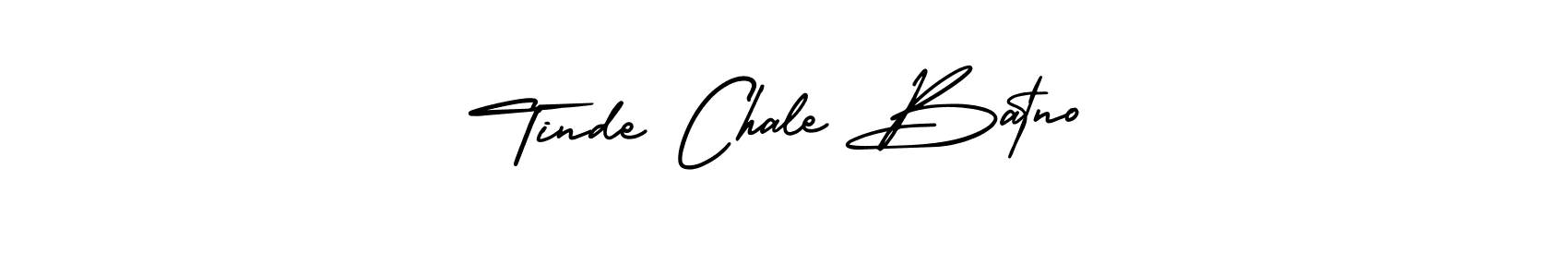 Make a short Tinde Chale Batno signature style. Manage your documents anywhere anytime using AmerikaSignatureDemo-Regular. Create and add eSignatures, submit forms, share and send files easily. Tinde Chale Batno signature style 3 images and pictures png