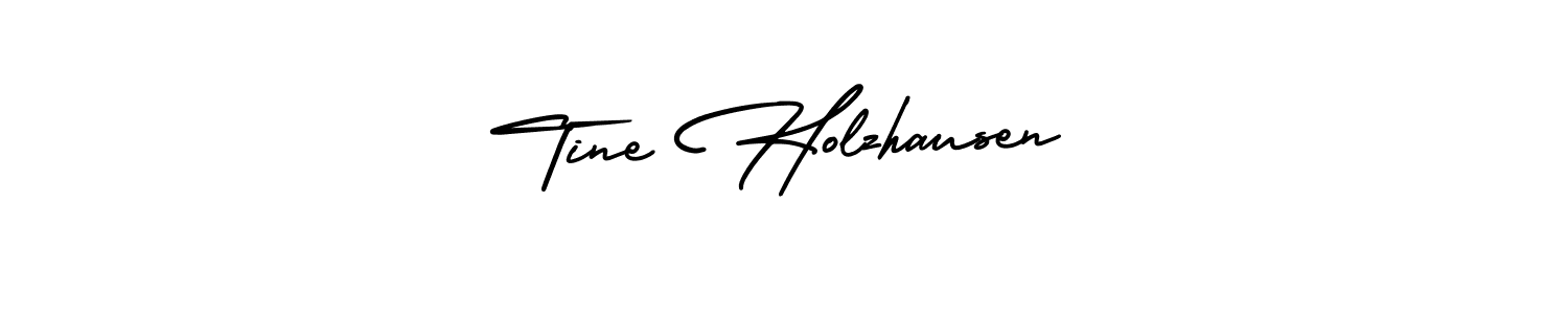 Use a signature maker to create a handwritten signature online. With this signature software, you can design (AmerikaSignatureDemo-Regular) your own signature for name Tine Holzhausen. Tine Holzhausen signature style 3 images and pictures png