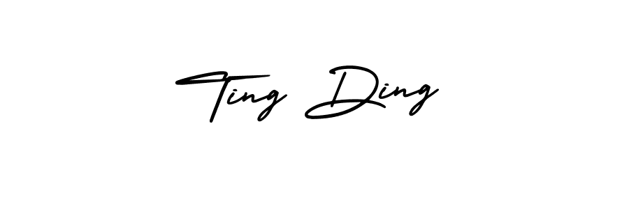 Make a beautiful signature design for name Ting Ding. With this signature (AmerikaSignatureDemo-Regular) style, you can create a handwritten signature for free. Ting Ding signature style 3 images and pictures png