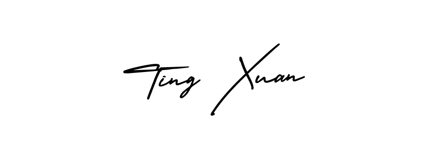 Use a signature maker to create a handwritten signature online. With this signature software, you can design (AmerikaSignatureDemo-Regular) your own signature for name Ting Xuan. Ting Xuan signature style 3 images and pictures png