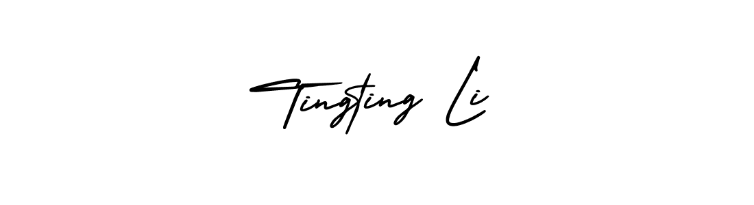 AmerikaSignatureDemo-Regular is a professional signature style that is perfect for those who want to add a touch of class to their signature. It is also a great choice for those who want to make their signature more unique. Get Tingting Li name to fancy signature for free. Tingting Li signature style 3 images and pictures png
