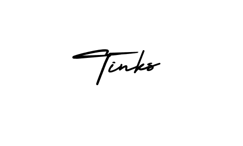 How to Draw Tinks signature style? AmerikaSignatureDemo-Regular is a latest design signature styles for name Tinks. Tinks signature style 3 images and pictures png