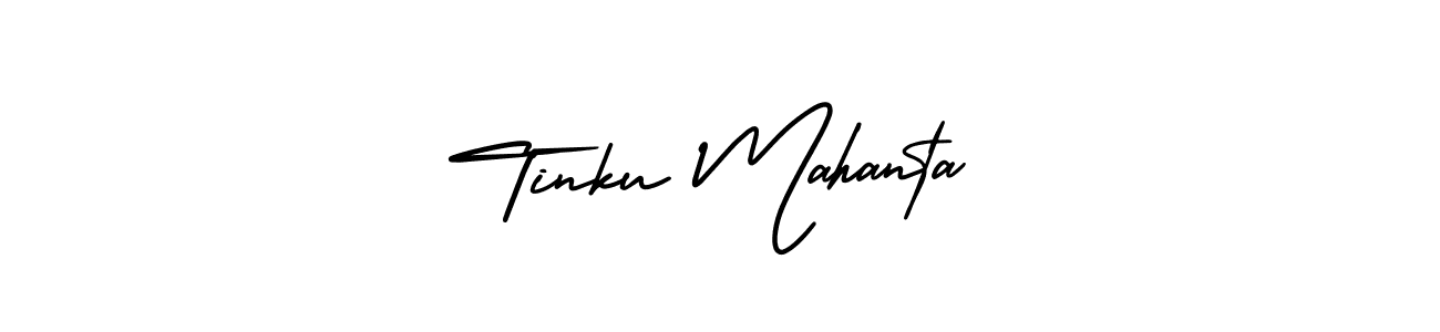 Make a beautiful signature design for name Tinku Mahanta. With this signature (AmerikaSignatureDemo-Regular) style, you can create a handwritten signature for free. Tinku Mahanta signature style 3 images and pictures png
