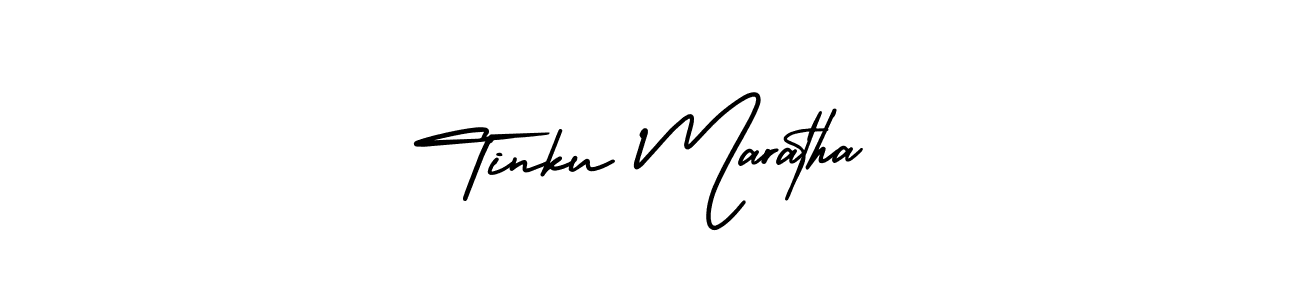 It looks lik you need a new signature style for name Tinku Maratha. Design unique handwritten (AmerikaSignatureDemo-Regular) signature with our free signature maker in just a few clicks. Tinku Maratha signature style 3 images and pictures png