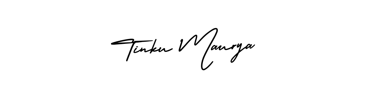 Create a beautiful signature design for name Tinku Maurya. With this signature (AmerikaSignatureDemo-Regular) fonts, you can make a handwritten signature for free. Tinku Maurya signature style 3 images and pictures png