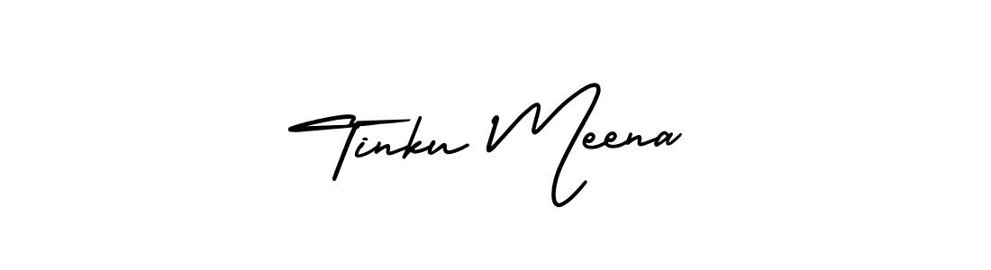 Make a beautiful signature design for name Tinku Meena. With this signature (AmerikaSignatureDemo-Regular) style, you can create a handwritten signature for free. Tinku Meena signature style 3 images and pictures png