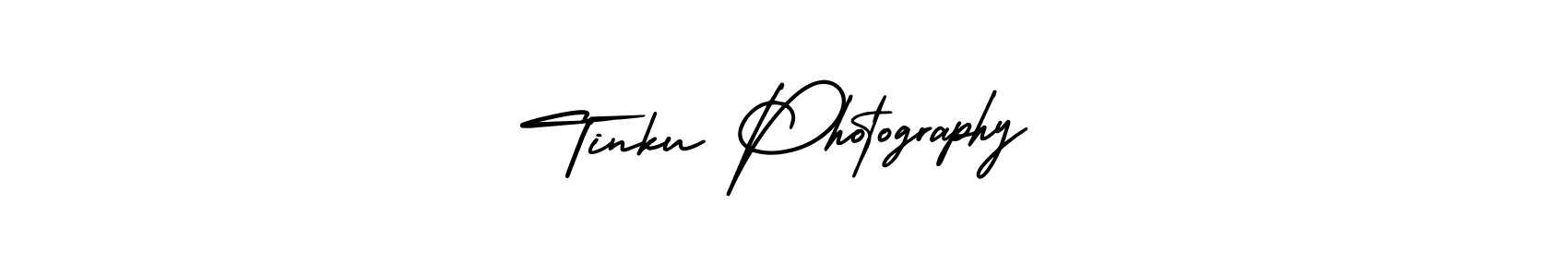 Tinku Photography stylish signature style. Best Handwritten Sign (AmerikaSignatureDemo-Regular) for my name. Handwritten Signature Collection Ideas for my name Tinku Photography. Tinku Photography signature style 3 images and pictures png
