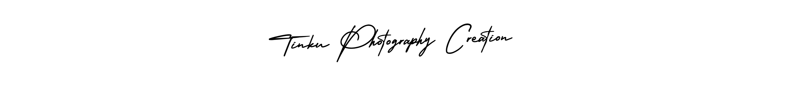 Use a signature maker to create a handwritten signature online. With this signature software, you can design (AmerikaSignatureDemo-Regular) your own signature for name Tinku Photography Creation. Tinku Photography Creation signature style 3 images and pictures png