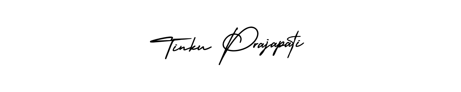 It looks lik you need a new signature style for name Tinku Prajapati. Design unique handwritten (AmerikaSignatureDemo-Regular) signature with our free signature maker in just a few clicks. Tinku Prajapati signature style 3 images and pictures png