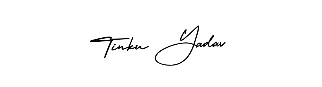 Design your own signature with our free online signature maker. With this signature software, you can create a handwritten (AmerikaSignatureDemo-Regular) signature for name Tinku Yadav. Tinku Yadav signature style 3 images and pictures png