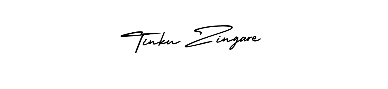 Design your own signature with our free online signature maker. With this signature software, you can create a handwritten (AmerikaSignatureDemo-Regular) signature for name Tinku Zingare. Tinku Zingare signature style 3 images and pictures png