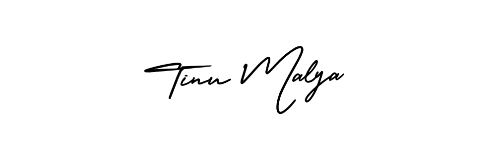 Create a beautiful signature design for name Tinu Malya. With this signature (AmerikaSignatureDemo-Regular) fonts, you can make a handwritten signature for free. Tinu Malya signature style 3 images and pictures png